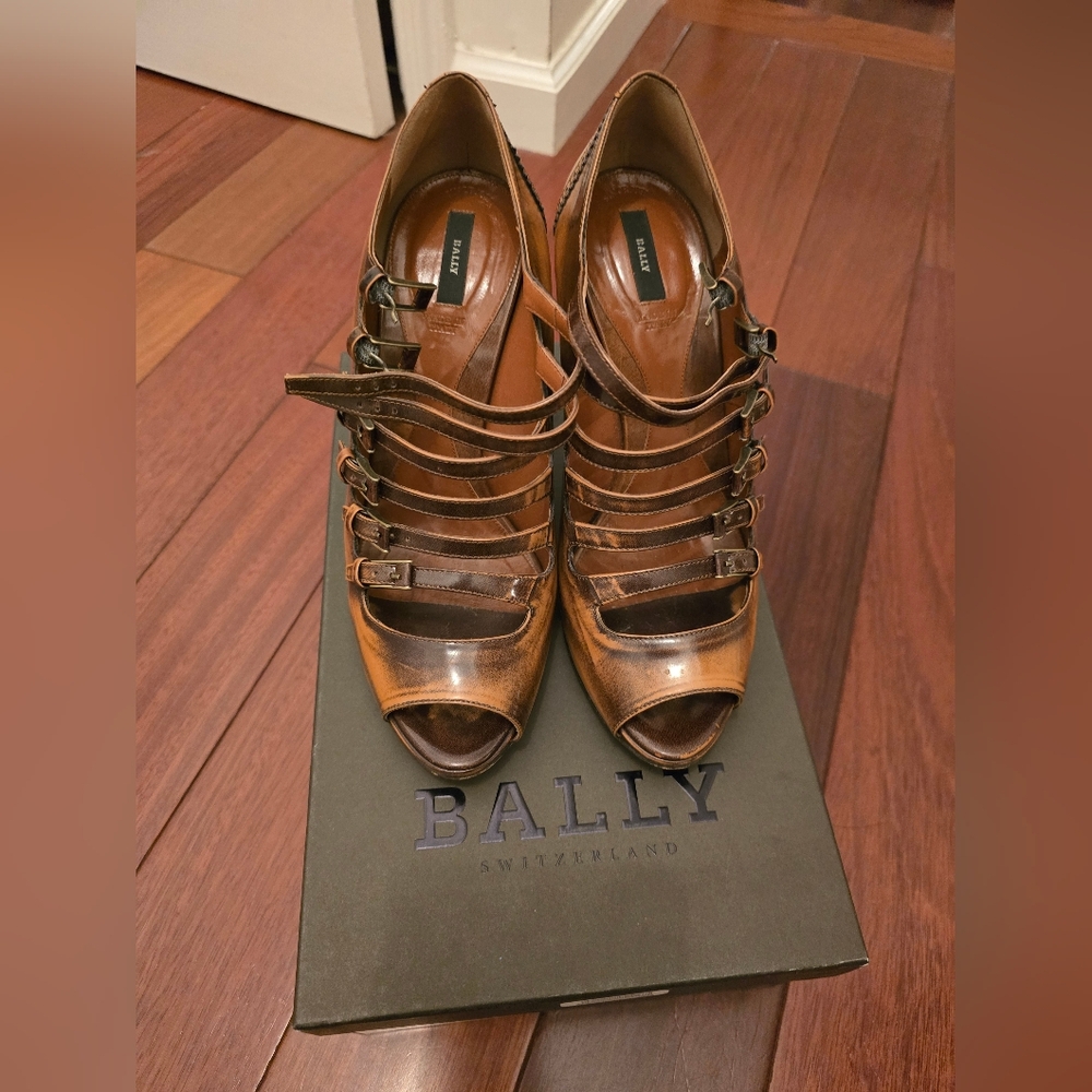 Bally Brown Strappy Women's Heels